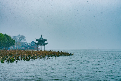 杭州西湖,在冬天