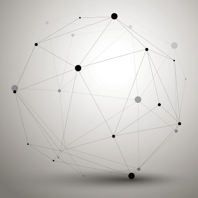 矢量数字三维抽象，几何多边形元素
