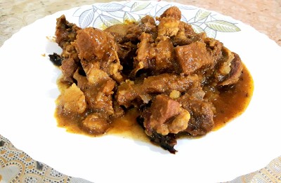 美味的羊肉咖喱饭图像