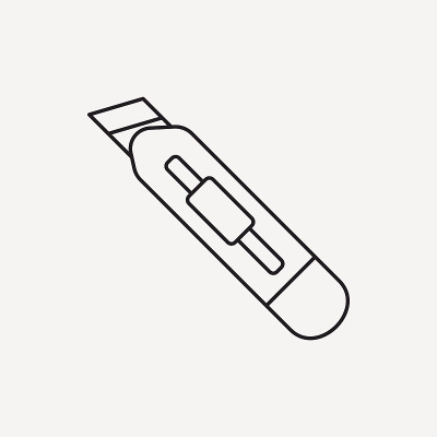 美工刀线图标