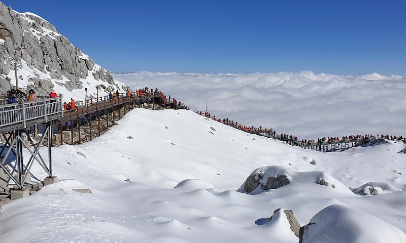 中国云南省玉龙雪山高海拔Gracier