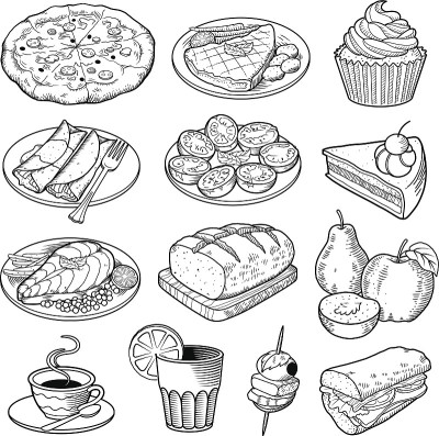 向量食品插图