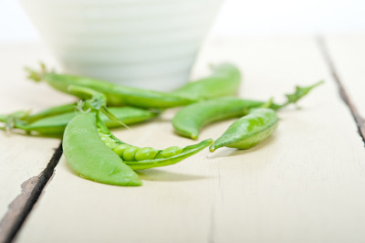 新鲜的绿色豌豆