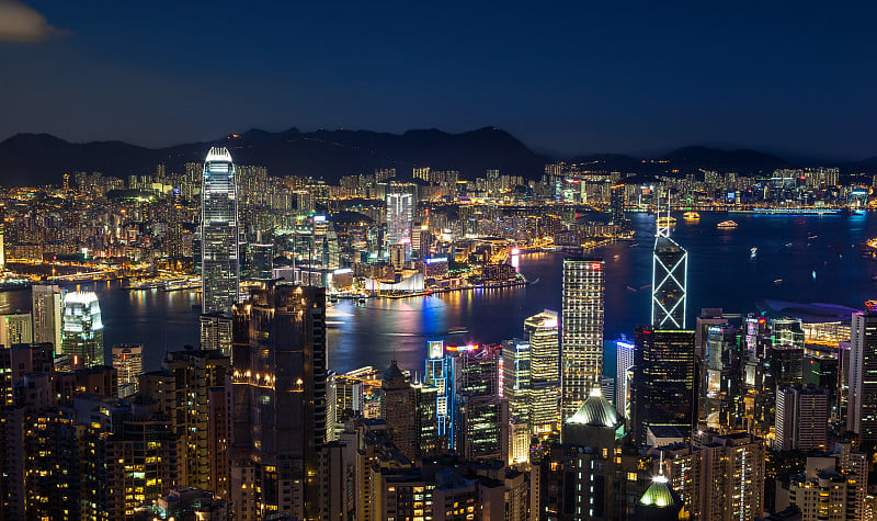 香港维多利亚港夜景