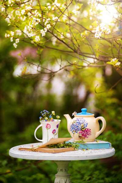 樱花园里的茶