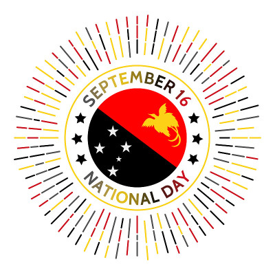 巴布亚新几内亚国家日徽章。