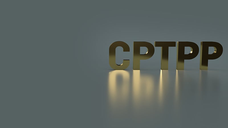 cptpp或泛太平洋伙伴关系全面进步协议3d渲染为背景