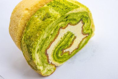绿茶瑞士卷饼