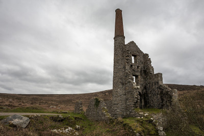 Carn Galver矿的废墟和引擎房，Penwith半岛，英国，康沃尔