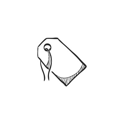 素描图标-销售标签