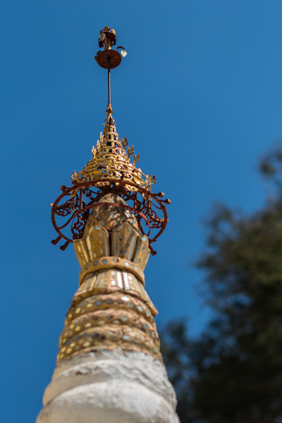 缅甸仰光的寺庙外景