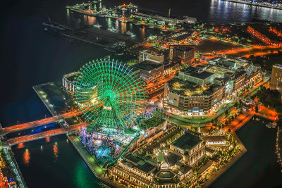 横滨地标大厦的夜景