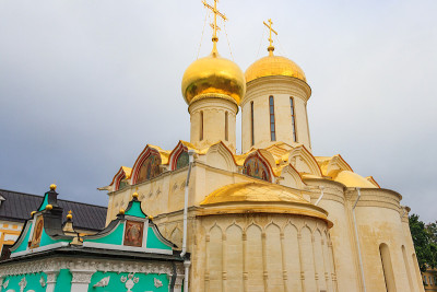 俄罗斯Sergiev Posad圣Sergius的三一教堂