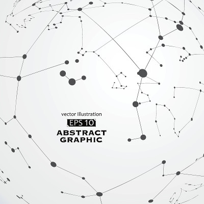 点与线构成了技术意义上的抽象插图。