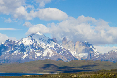 萨米恩托湖景，托雷斯德尔潘恩，智利