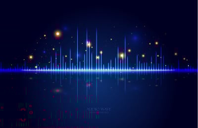 音频波矢量背景