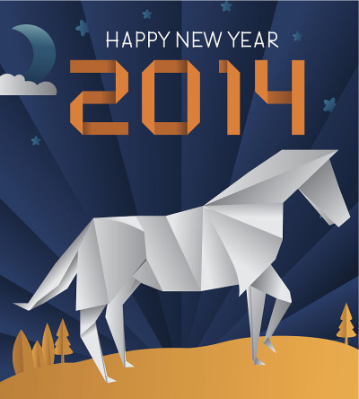 贺卡2014年新年快乐