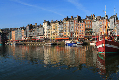 法国honfleur的Vieux bassin
