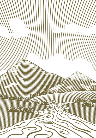 木刻山涧