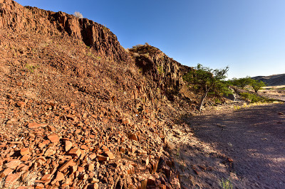 管风琴管- Twyfelfontein，达马拉兰，纳米比亚