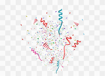 Colorful bright confetti
