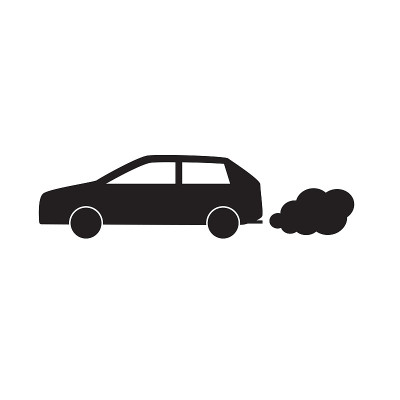 car emitting smoke icon