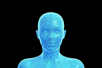 女人，人类女性的头，3D