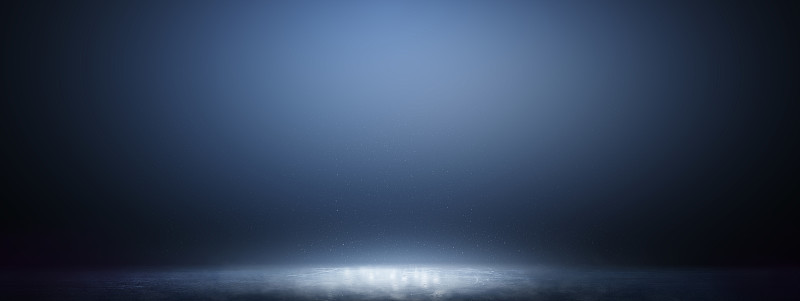 有雾或薄雾的蓝色冰底纹理。雪和冰背景。渐变背景