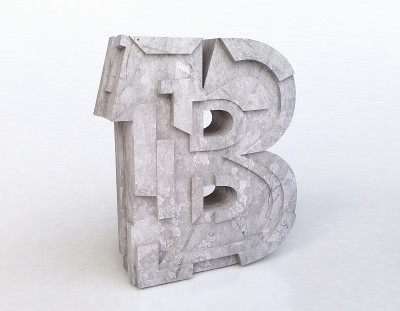 石头字母B