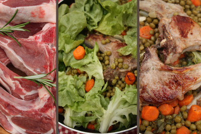 羊肉和豌豆炖肉
