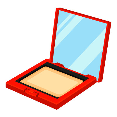 Colorful cartoon compact blusher powder