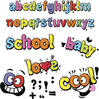 字母表——有趣的卡通字母