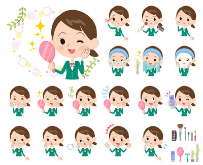 女学生Green Blazer_beauty
