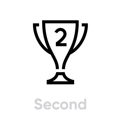 Trophy award icon. Editable Vector Stroke.