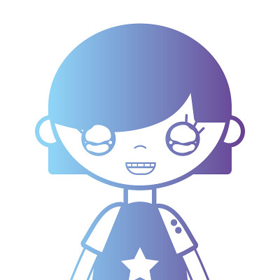 剪影女孩的上衣和发型设计