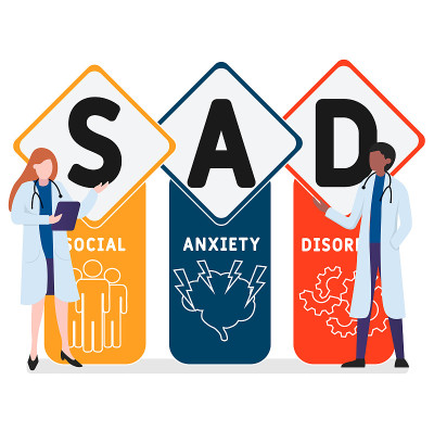 以人为本的平面设计。SAD——社交焦虑障碍