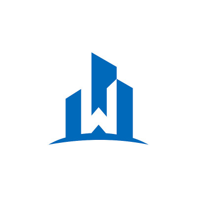 字母W建筑标志-矢量