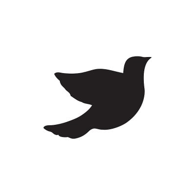 Bird Icon In Flat Style Vector For Apps, UI, Websi