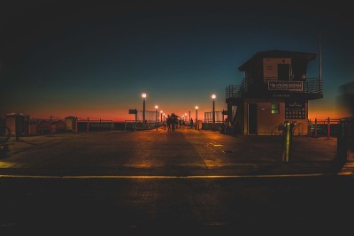 曼哈顿海滩的日落
