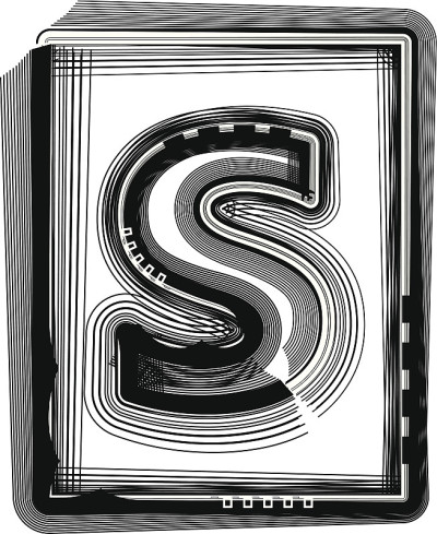 条纹字体s