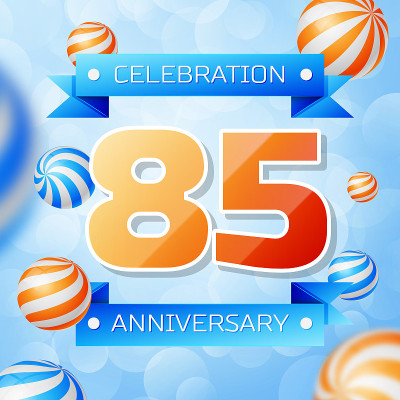 Realistic Eighty five Years Anniversary Celebratio