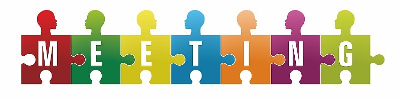 拼图上的人物形象。矢量插图。