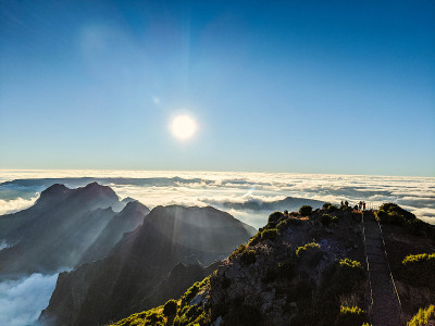 Pico Ruivo的落日