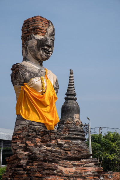 大城府的古代佛像。