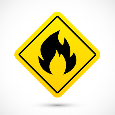 fire warning sign