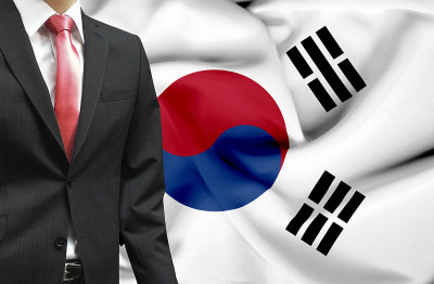 来自韩国的商人概念形象