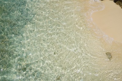 世界上最美丽的海滩鸟瞰图