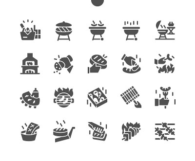 精心制作的Pixel Perfect Vector Solid Icons 30 2x Grid f