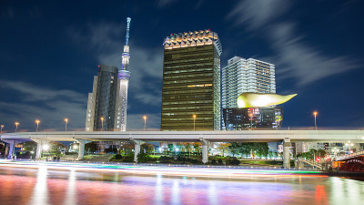日本东京，天际线之夜