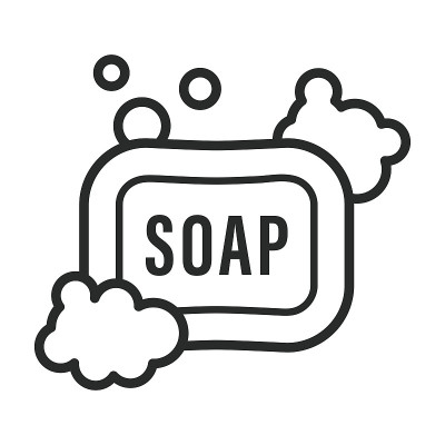 肥皂图标矢量设计插图